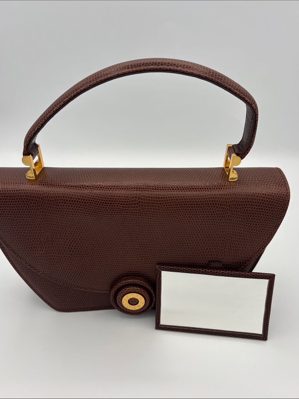Tiffany & Co. Top-Handle Bag - Brown - Pocket Mirror and Keychain Included - Picture 11 of 15